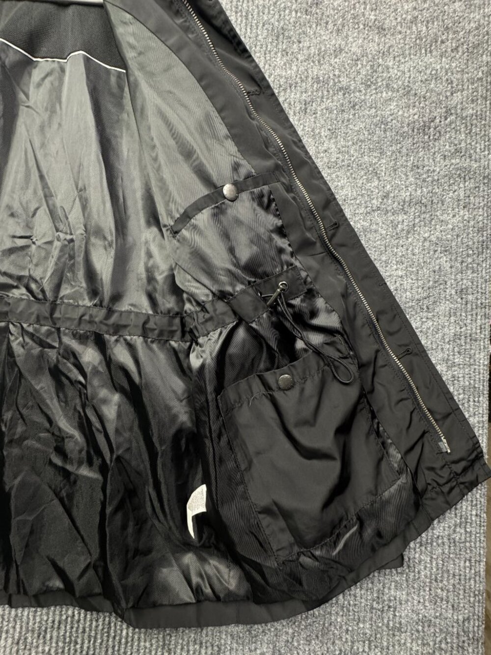 Perry Ellis Men's Size Large Black Lightweight Lined Rain Coat Jacket - Picture 12 of 16